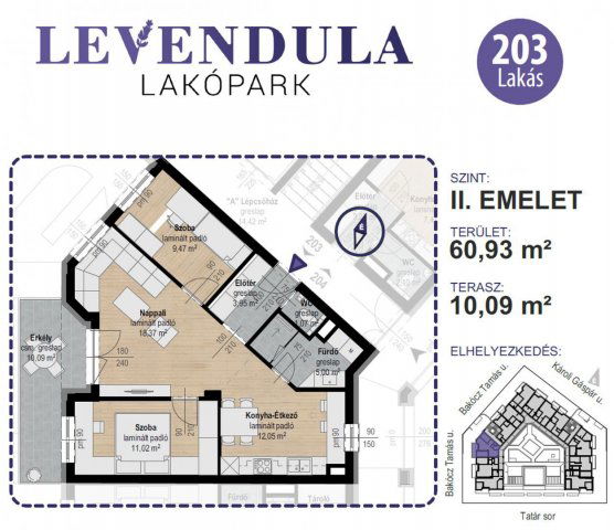 Eladó téglalakás, Kecskeméten 82.7 M Ft, 3 szobás