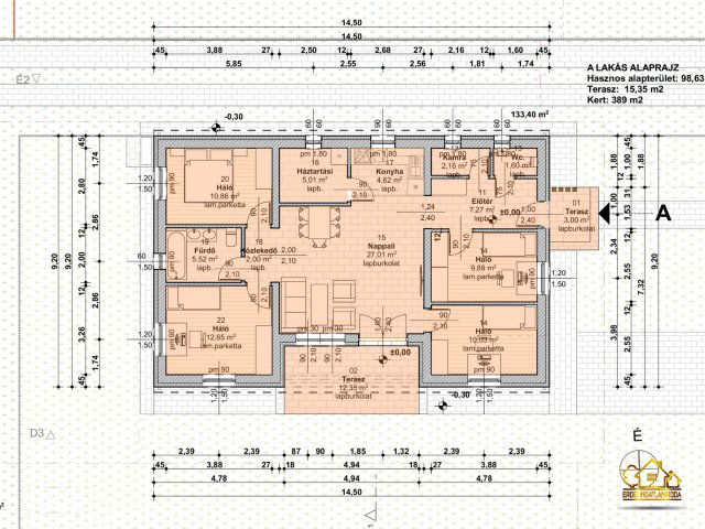 Eladó családi ház, Kiskunlacházán 75 M Ft, 5 szobás