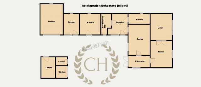 Eladó családi ház, Zsombón 49.9 M Ft, 3 szobás