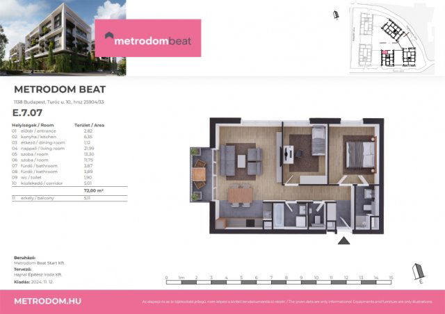 Eladó téglalakás, Budapesten, XIII. kerületben, Turóc utcában