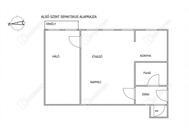 Eladó téglalakás, Hévízen 55 M Ft, 3 szobás