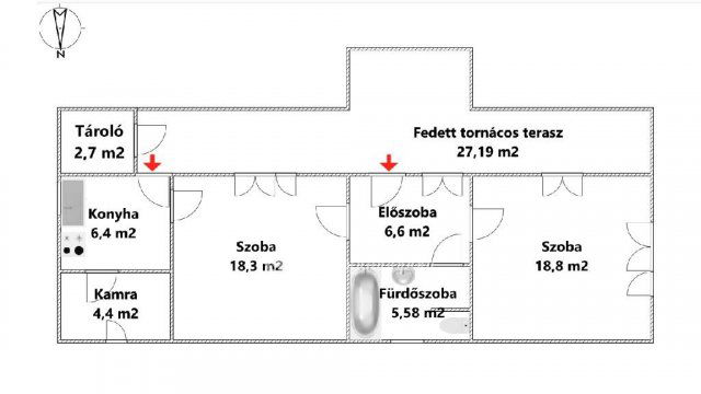 Eladó családi ház, Hevesen 16.5 M Ft, 2 szobás