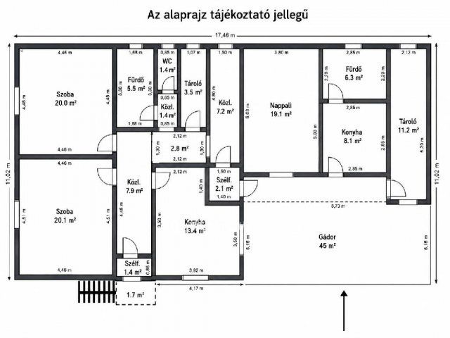 Eladó családi ház, Agyagosszergényben 65 M Ft, 3 szobás