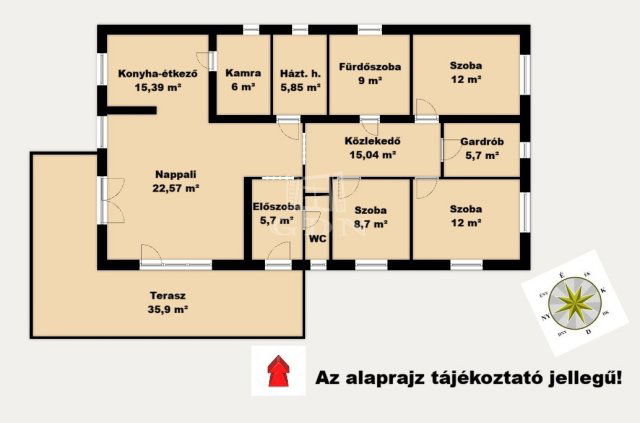 Eladó családi ház, Vecsésen 149.9 M Ft, 5 szobás