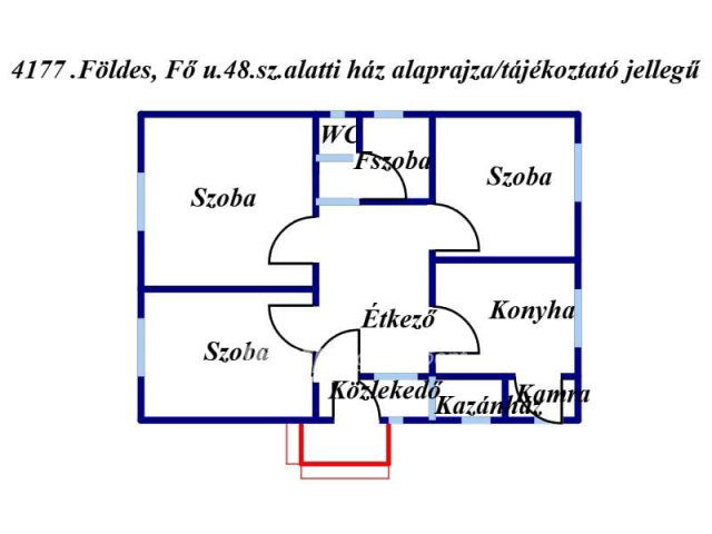 Eladó családi ház, Földesen 48 M Ft, 3 szobás
