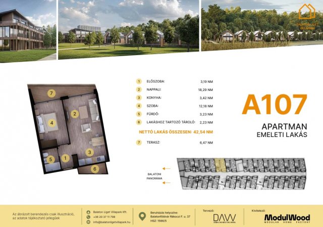 Eladó téglalakás, Balatonföldváron, Rákóczi Ferenc utcában