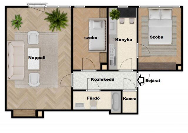 Eladó téglalakás, Esztergomban 39.9 M Ft, 1+2 szobás