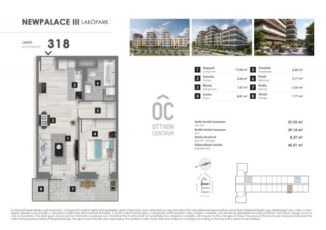 Eladó téglalakás, Budapesten, XIII. kerületben 81 M Ft, 2 szobás