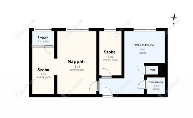 Eladó panellakás, Miskolcon 29.9 M Ft, 3 szobás