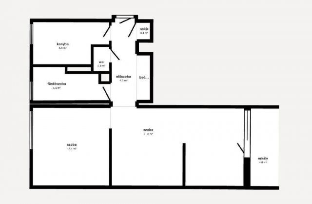 Eladó téglalakás, Miskolcon 27.9 M Ft, 2 szobás