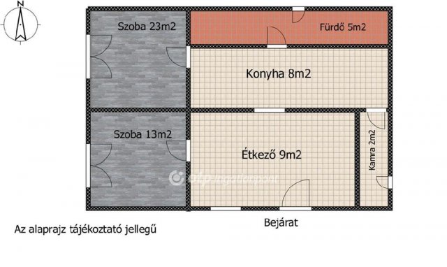 Eladó családi ház, Dunaföldváron 35 M Ft, 2 szobás