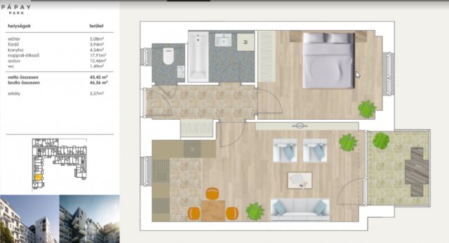 Kiadó téglalakás, albérlet, IX. kerületben, Pápay István utcában