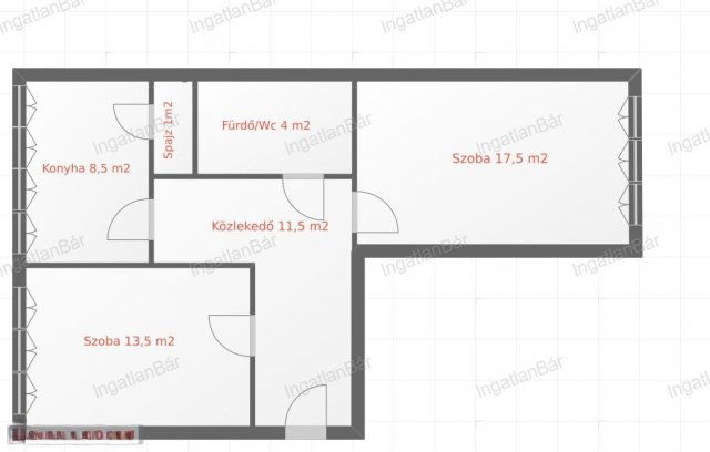 Eladó téglalakás, Sajóbábonyon 15 M Ft, 2 szobás
