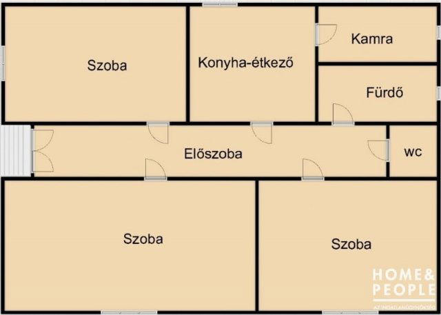 Eladó családi ház, Makón 51 M Ft, 3+1 szobás