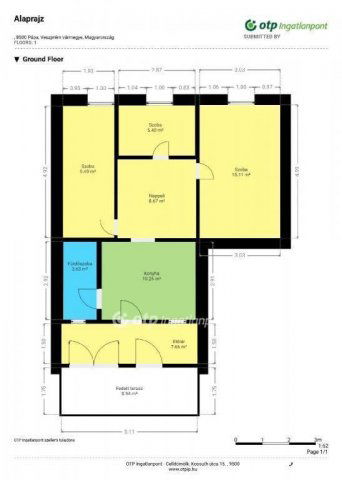 Eladó családi ház, Pápán 32.99 M Ft, 1+3 szobás