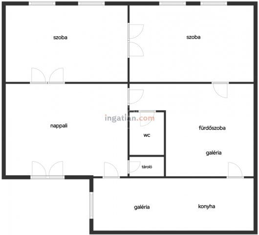 Eladó iroda, Budapesten, VIII. kerületben 87.1 M Ft, 3+1 szobás