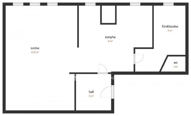 Eladó téglalakás, Dunaújvárosban 23 M Ft, 1 szobás
