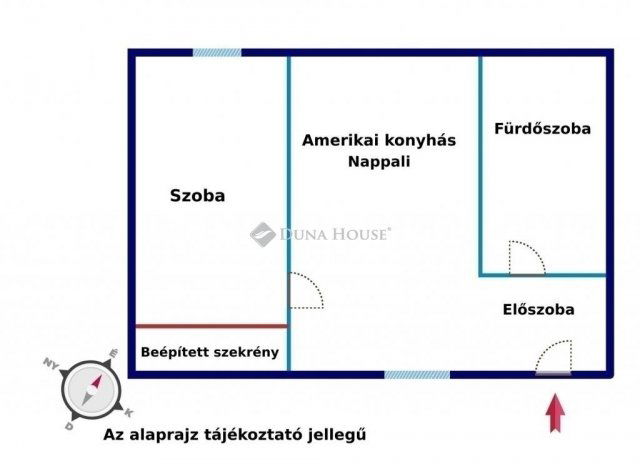 Eladó téglalakás, Budapesten, VI. kerületben 62.9 M Ft, 2 szobás