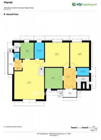 Eladó családi ház, Pápán 52.4 M Ft, 5 szobás