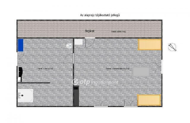 Eladó nyaraló, Dunavarsányban 69 M Ft, 1 szobás