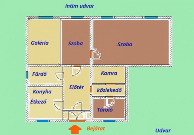 Eladó téglalakás, Budapesten, V. kerületben 84.9 M Ft, 2 szobás