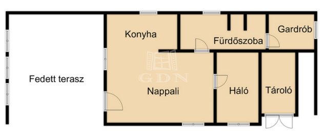 Eladó nyaraló, Szigetmonostorban 44.9 M Ft, 2 szobás