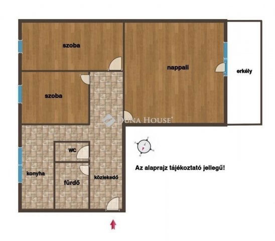 Eladó panellakás, Kecskeméten 46.5 M Ft, 3 szobás