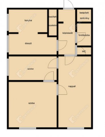 Eladó panellakás, Debrecenben 69.9 M Ft, 3 szobás