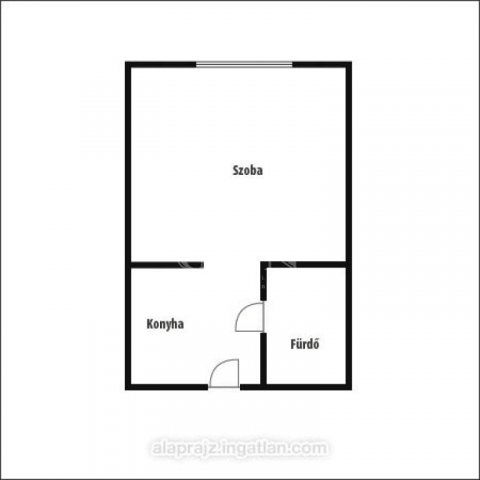 Kiadó téglalakás, albérlet, Kecskeméten 90 E Ft / hó, 1 szobás
