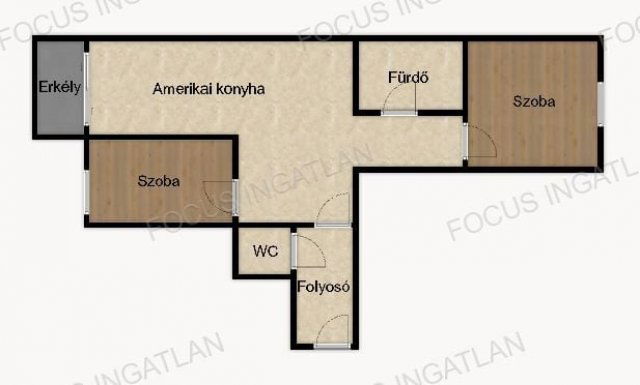 Kiadó téglalakás, albérlet, Kecskeméten 275 E Ft / hó