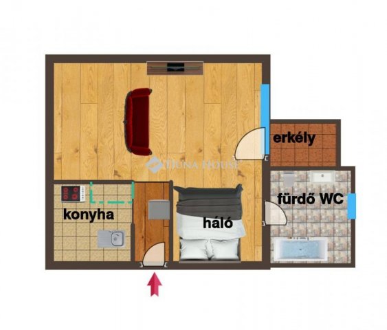 Eladó téglalakás, Budapesten, XIII. kerületben 61 M Ft, 2 szobás