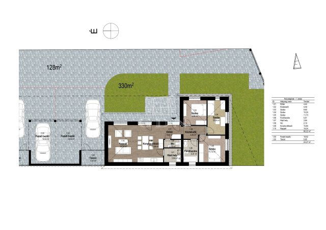 Eladó ikerház, Vasszécsenyen 79 M Ft, 4 szobás