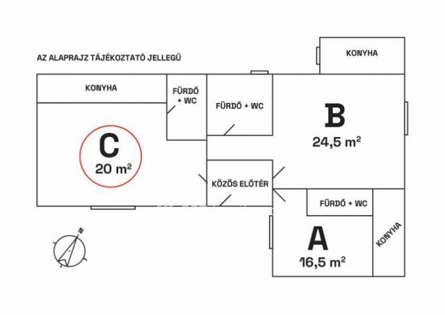Eladó téglalakás, Budapesten, VIII. kerületben 38.6 M Ft