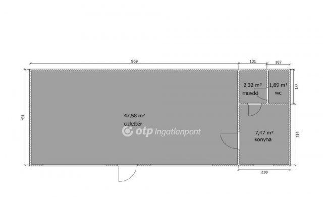Eladó üzlethelyiség, Budapesten, VII. kerületben 67.9 M Ft