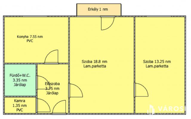 Eladó téglalakás, Salgótarjánban 8.9 M Ft, 2 szobás
