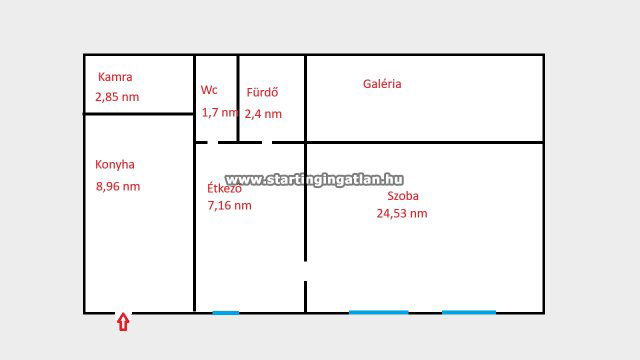 Eladó téglalakás, Budapesten, VI. kerületben, Jókai utcában