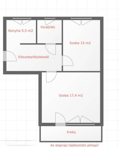 Eladó téglalakás, Múcsonyban 20.99 M Ft, 2 szobás
