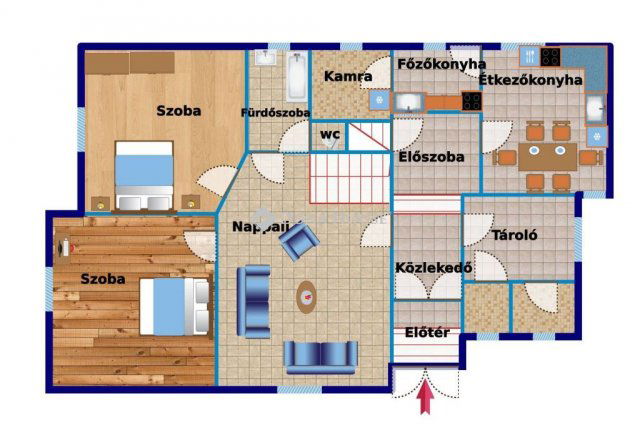 Eladó családi ház, Bagon, Malom utcában 55.9 M Ft, 5 szobás