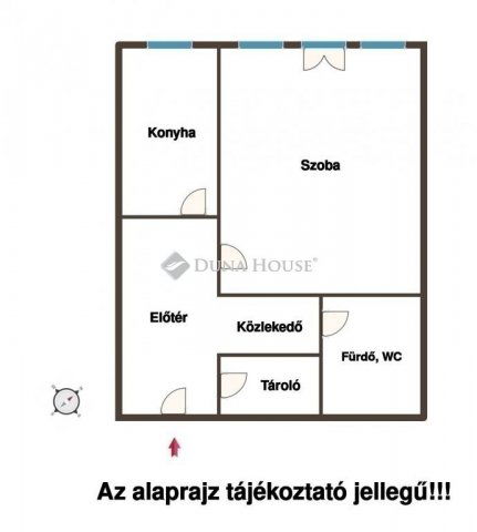 Eladó téglalakás, Monoron 45 M Ft, 1 szobás