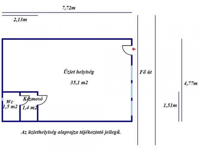 Eladó üzlethelyiség, Nagykőrösön 32 M Ft