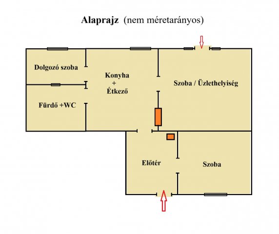 Eladó sorház, Devecseren, Szabadság téren 10.8 M Ft, 2+1 szobás