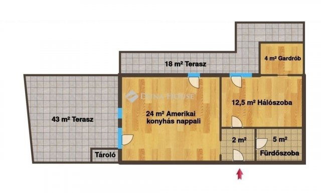 Eladó téglalakás, Budapesten, IV. kerületben 135 M Ft, 2 szobás