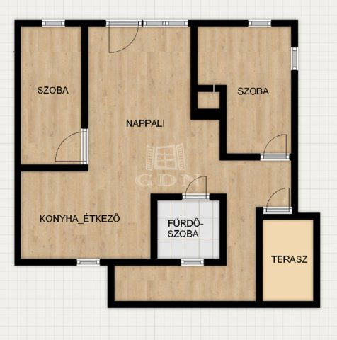 Eladó családi ház, Szigetmonostorban 59.99 M Ft, 2+2 szobás