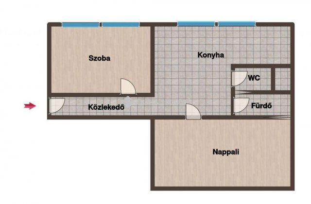 Eladó panellakás, Miskolcon 33.999 M Ft, 2 szobás