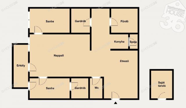 Kiadó téglalakás, albérlet, Kecskeméten 350 E Ft / hó