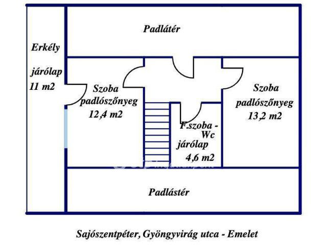 Eladó családi ház, Sajószentpéteren 43.5 M Ft, 4 szobás