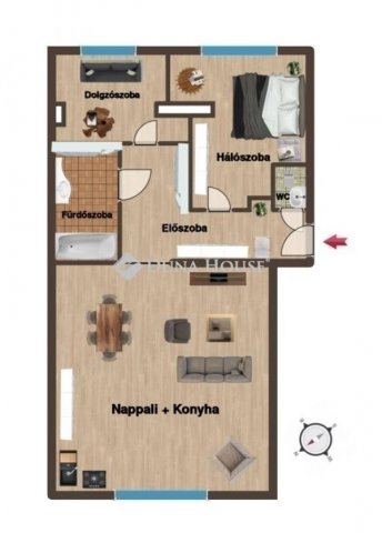 Eladó téglalakás, Budapesten, XI. kerületben 99.9 M Ft, 3 szobás