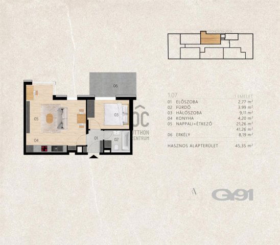 Eladó téglalakás, Budapesten, XIII. kerületben 71.5 M Ft