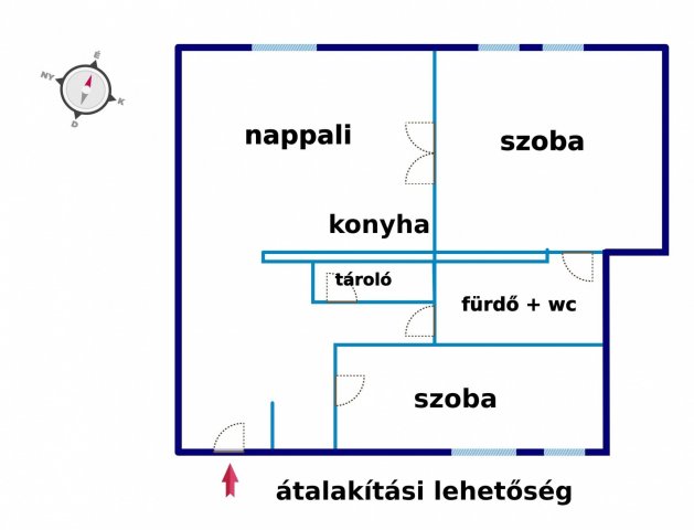 Eladó téglalakás, Budapesten, I. kerületben 105 M Ft, 2 szobás