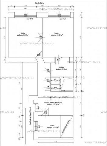 Eladó téglalakás, V. kerületben, Királyi Pál utcában